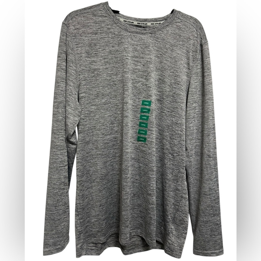 RBX Birdseye Men's Grey Long Sleeve Shirt